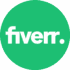 Link do mojego ogłoszenia gig na Fiverr. Logo Fiverr